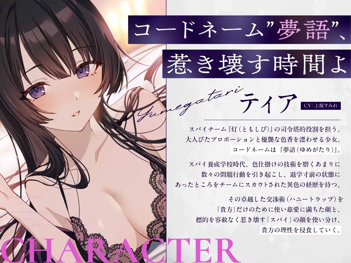 もう頑張らなくていいのよ?頑張りすぎるアナタを甘堕ちさせる、ハニートラップASMR【スパイ教室ASMR】 サンプル画像3
