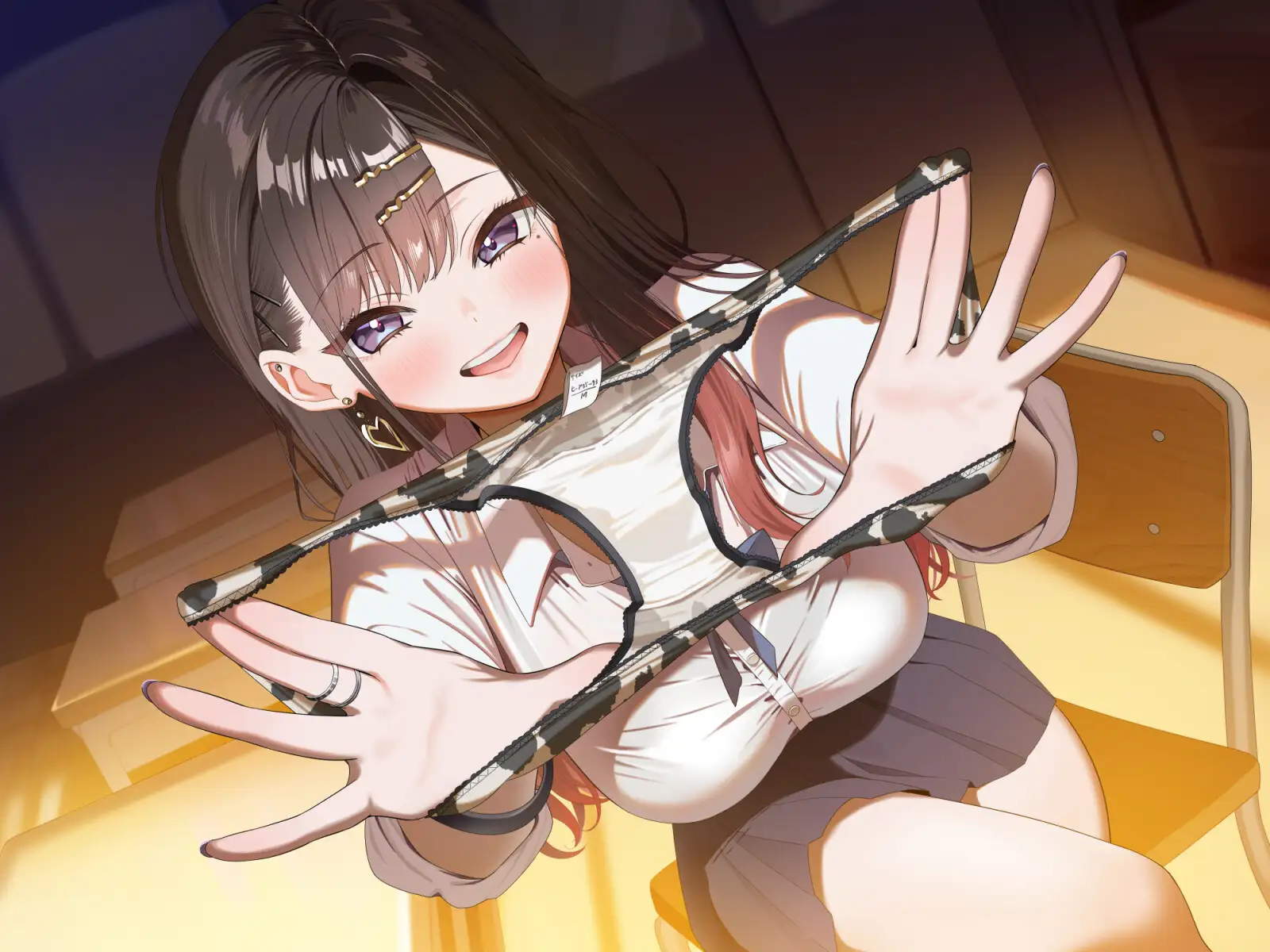 最近隣の席になった女子が性的にからかってくる サンプル画像3